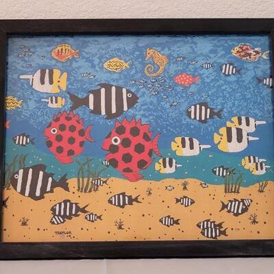 Lot 103: Marine Life Artwork signed Traylor and #1/50