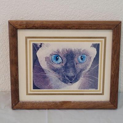 Lot 105: Vintage Siamese Print