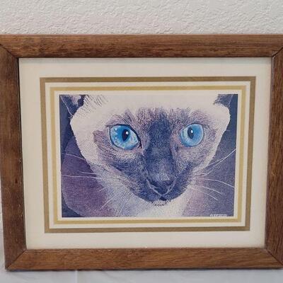 Lot 105: Vintage Siamese Print