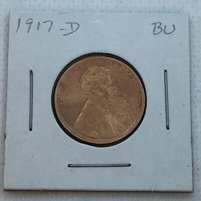 Lot 13 - 1917 D  Lincoln Wheat Penny