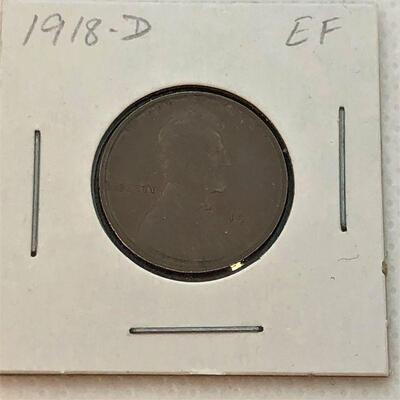 Lot 14 - 1918 D  Lincoln Wheat Penny