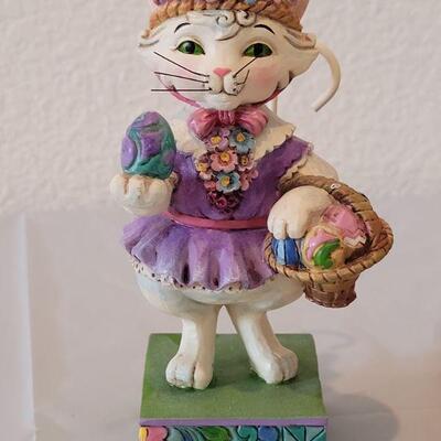 Lot 113: Jim Shores "Purrfect Day for an Egg Hunt"