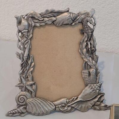 Lot 118: Marine Life (2) Photo Frames and Music Trinket Box