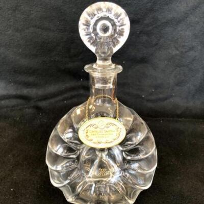 Lot 10P.  Remy Martin Centaure Cognac Baccarat Crystal Decanter with stopper and metal plaqueâ€”$75