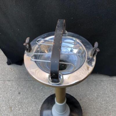 Lot 48DM.  Pedestal Ashtray for Ship, Weighted Rocking Base, Brass Stand, 24â€ T x 6 1/2â€ Roundâ€” $37.50