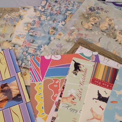 Lot 137: New Gift Bags, Wrapping Paper, Ribbon, Bow and Invitations 