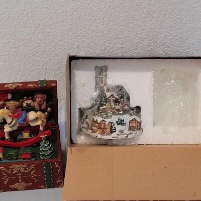 Lot 143: (2) Christmas Music Boxes