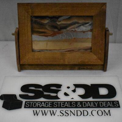 Exotic Sands Moving Sand Picture with Wooden Stand