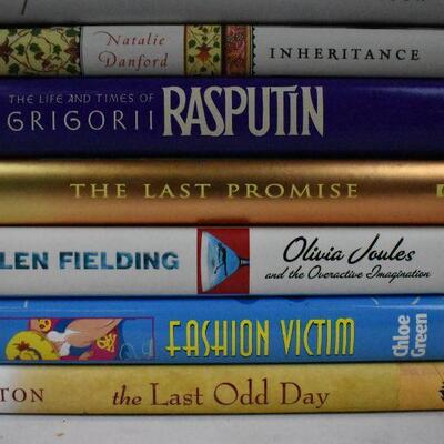 9 Hardcover Fiction Books: LM Boston -to- Hinton