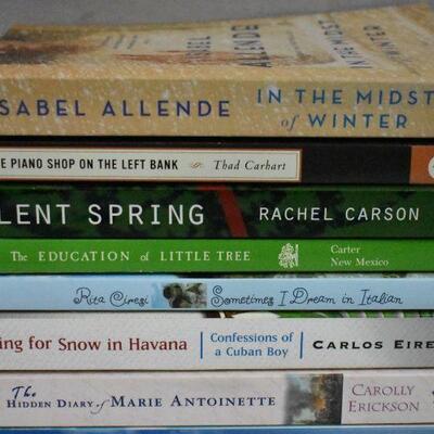 10 Paperback Fiction Books: Isabel Allende -to- Thomas Hardy