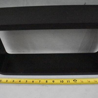 Black Rectangle Wall Shelf. Can Be Hung Vertically or Horizontally 9