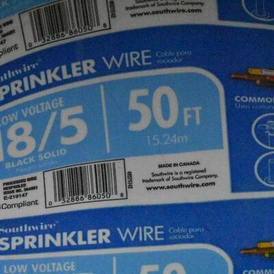 Low Voltage Sprinkler Wire. 50 feet, open package, lots left