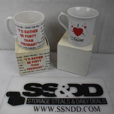 2 Coffee Mugs in New Condition: 