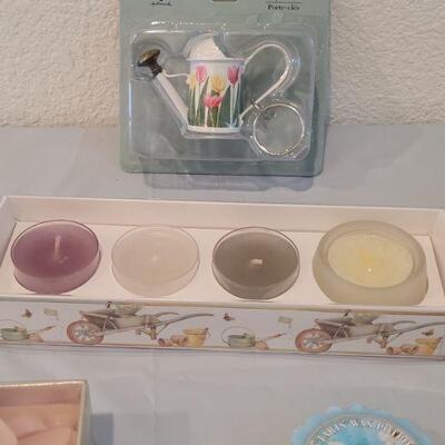 Lot 147: Bumblebees, Melts, Marjolein Bastin Candles and Watering Can Keychain