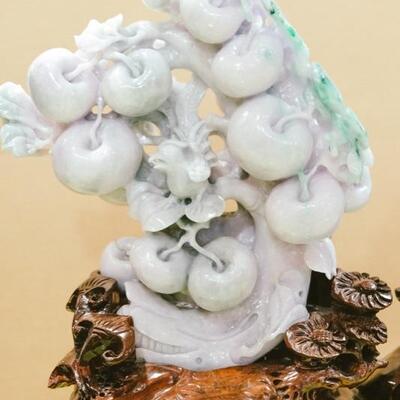 Hand Carved Lavender Jade 