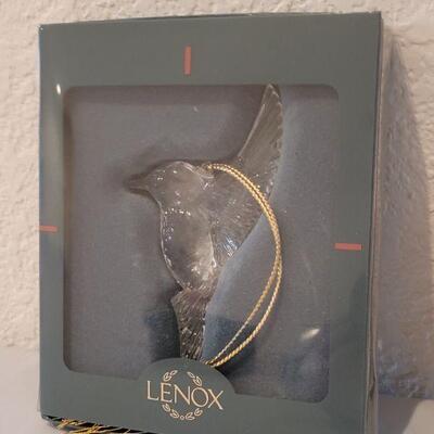 Lot 168: Lenox Hummingbird Ornament and Artist made Brass Hummingbird Ornament 