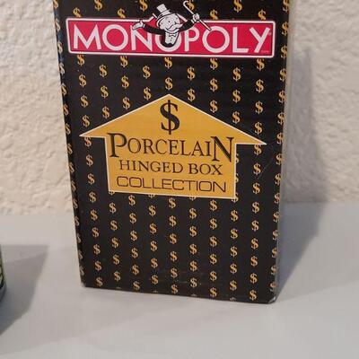 Lot 169: Monopoly Trinket Box and Ornament 