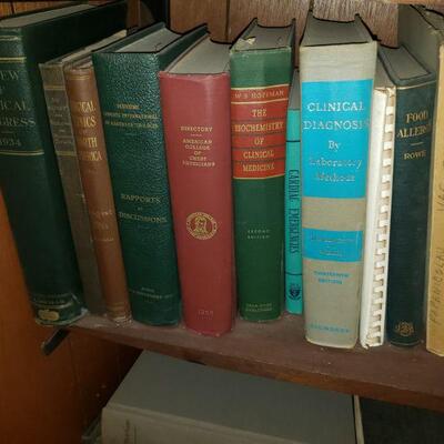 Vintage Medical and other books Large Lot