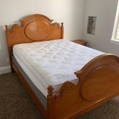 Queen Mattress and Box Spring ONLY* (Headboard for sale in separate auction) GREAT CONDITION