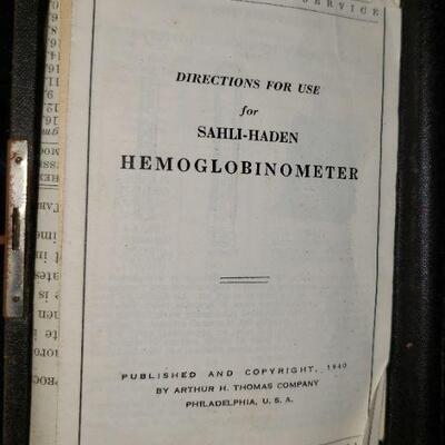 Hemoglobinometer antique
