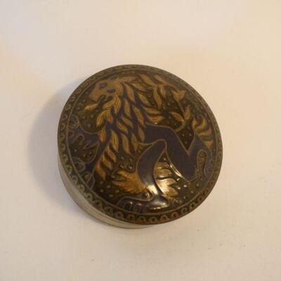 Lot #72: Vintage Hand Painted Dragon Trinket Box