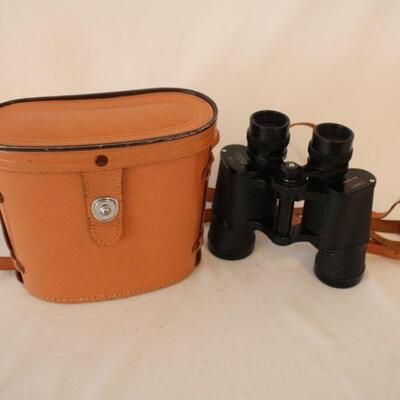 Lot #78: Vintage Sunset Fully Coated Optics 7x35 Binoculars with Leather Case 