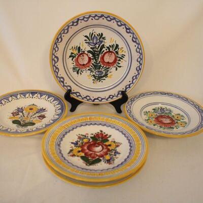 Lot #90: Vintage Floral Pottery Lot Made in Czech Republic 