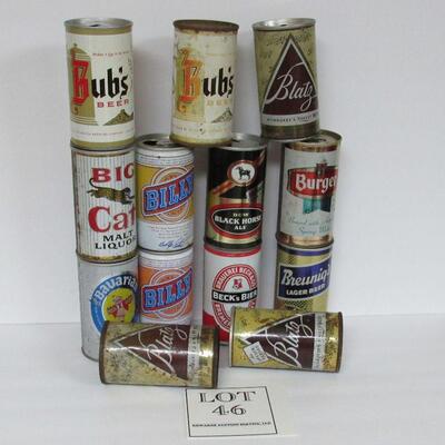 13 Vintage Beer Cans  Read Description for More Details