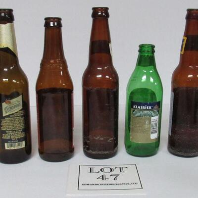 5 Vintage Beer Bottles Read Description for More Details