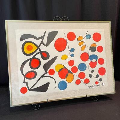 Lot 62 - Calder Plate Signed Lithograph