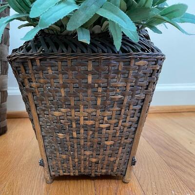 Lot 64 - Large Painted Basket & More