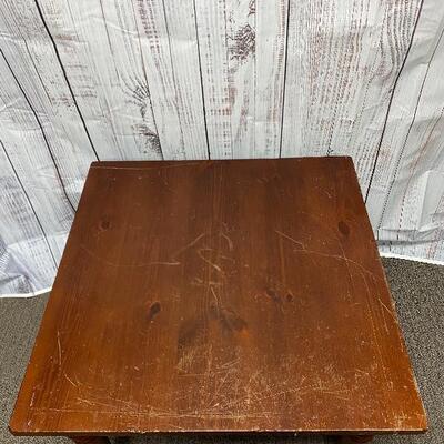 Solid Wood Square Side End Table