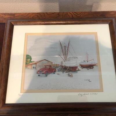 1992 Signed Nautical Artwork James W. Armstrong 