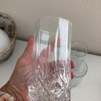 4 Large Water Glasses 