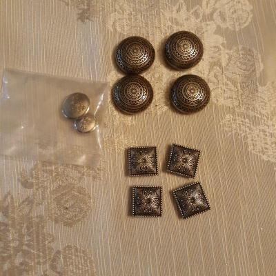 Vintage Button Covers and two buttions