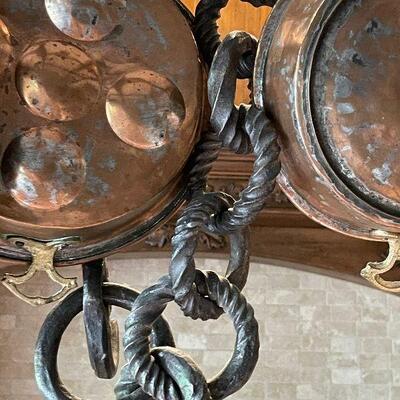 18th C Rare Hand Forged Cremaillere (cooking utensil rack) 