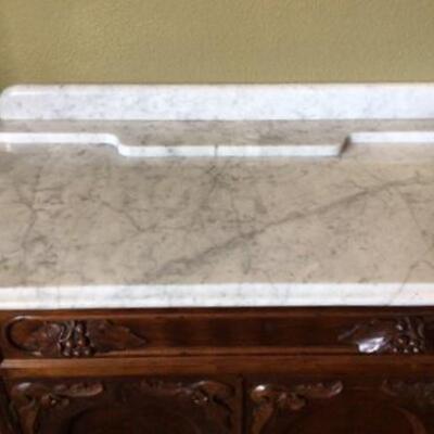 357 - Antique Marble Top Wash Stand 
