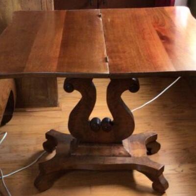 359 - Antique Harp Base Game Table