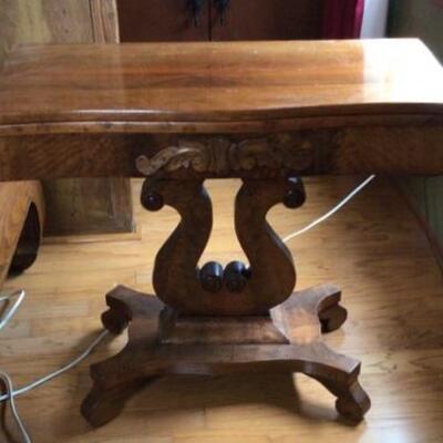 359 - Antique Harp Base Game Table