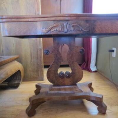 359 - Antique Harp Base Game Table