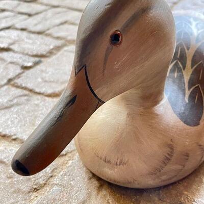 Hand Carved Painted SIGNED HORNICK Mallard Decoy