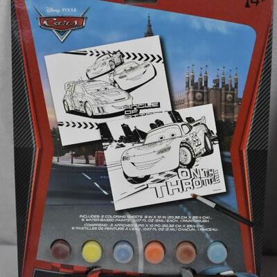 3pc Kids' Art: Spiderman Paint Set, Cars Paint Set, Notepad with Marker