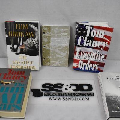 5 pc Politics & War Books, The Greatest Generation to The Liberator