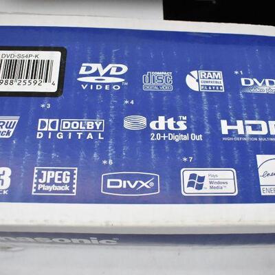 Panasonic DVD and Player, High Quality Picture, HDMI - No Remote