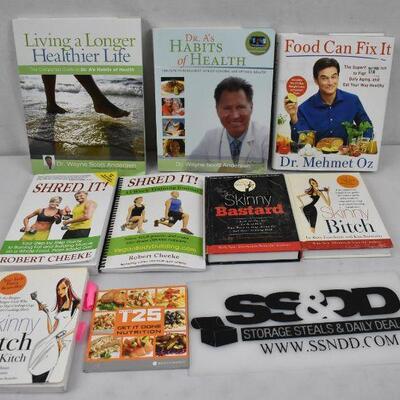 9 Books of Health, Nutrition, & Exercise: T25 -to- Living  Longer Healthier Life