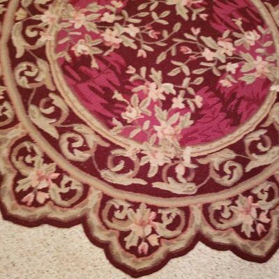 Hooked rug circular