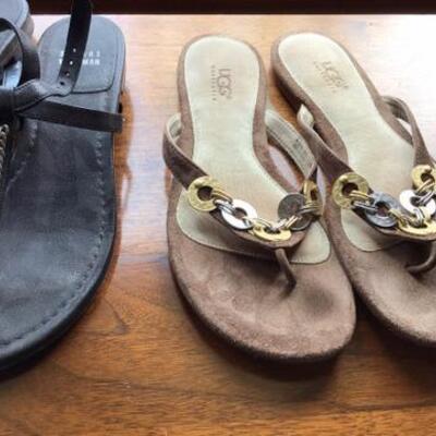 C136 - UGG Sandals & 2 Pairs of Stuart Weitzman Shoes