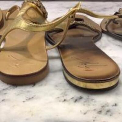 C137 - 2 Pairs Giuseppe Zanotti Design Jeweled Sandals