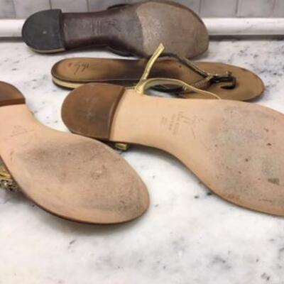 C137 - 2 Pairs Giuseppe Zanotti Design Jeweled Sandals