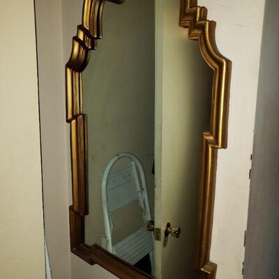 Beautiful antique mirror unusual shape